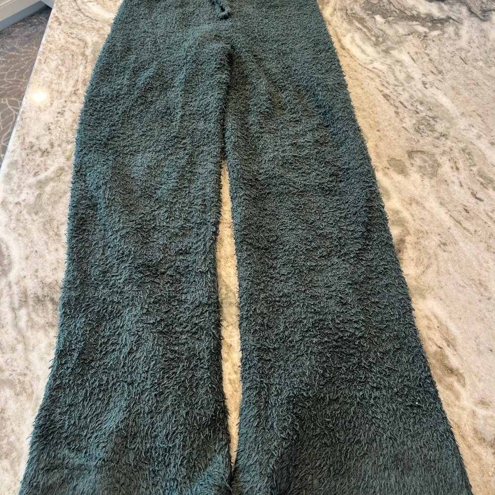 Aerie‎ Green Fuzzy Pants Woman’s S/P